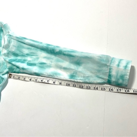 LAUREN Ralph Lauren Tie-dye Cotton Button-down Shirt Blouse Medium - Picture 13 of 13